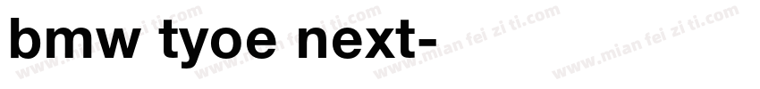 bmw tyoe next字体转换